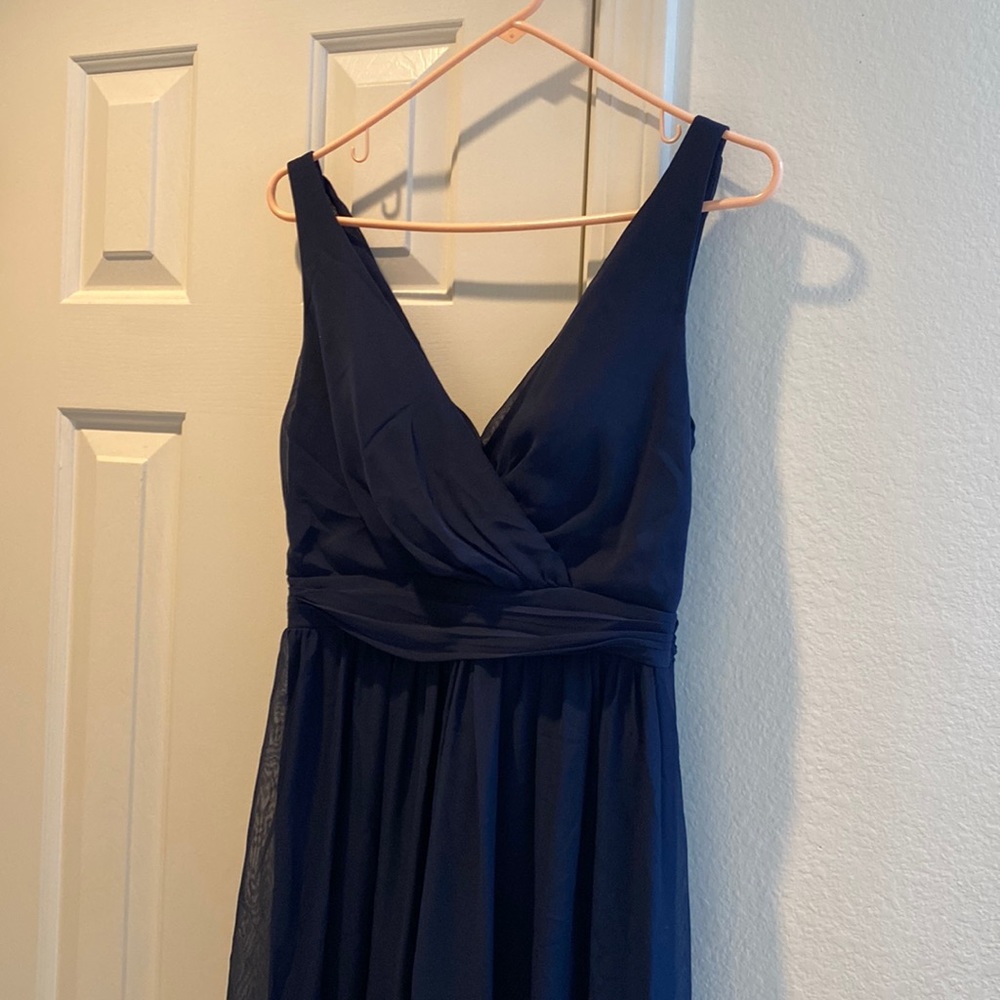 NWT Adrianna Papell blue chiffon dress - size 4